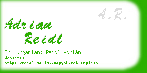 adrian reidl business card